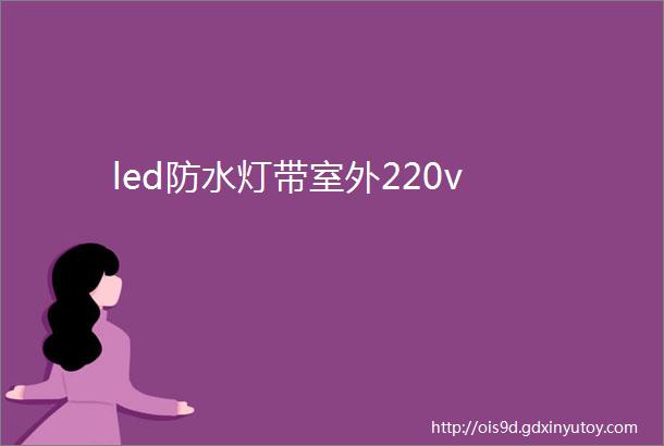 led防水灯带室外220v